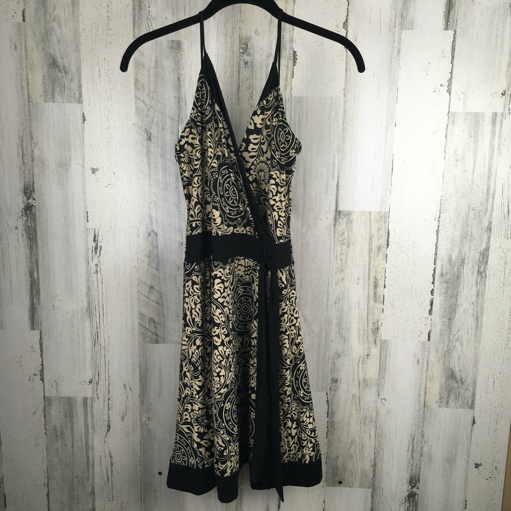 ZIO black/tan cami dress
